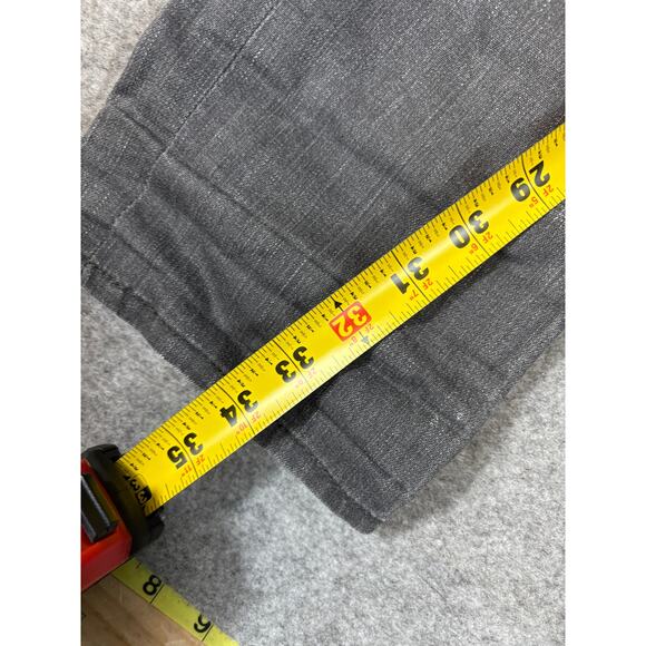 Vintage Y2K Evisu Straight Jeans Mens 34 Gray Denim Faded Hip Hop Baggy Relaxed - Picture 5 of 7